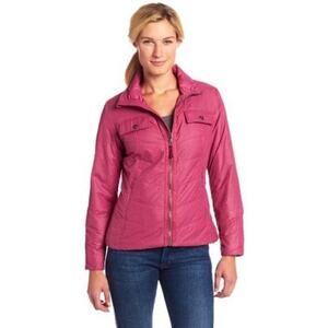 PrAna Chantal Puffer Jacket Plum Red Womens Size‎ Medium NWT